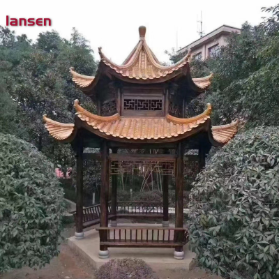 古建六角亭子按圖紙報價 園林景觀亭子 涼亭工程合作 上門測量尺寸