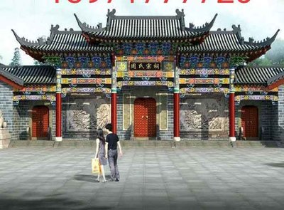 古建門樓|仿古祠堂|仿古寺廟--湖北藍禾園林古建工程