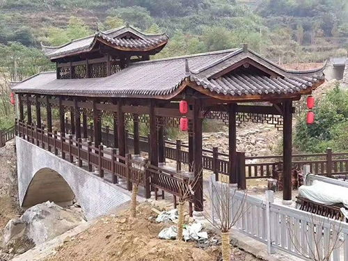 防腐木古建涼亭,園林景區(qū)棧道 扶手護(hù)欄,木屋 廊架可來圖定制